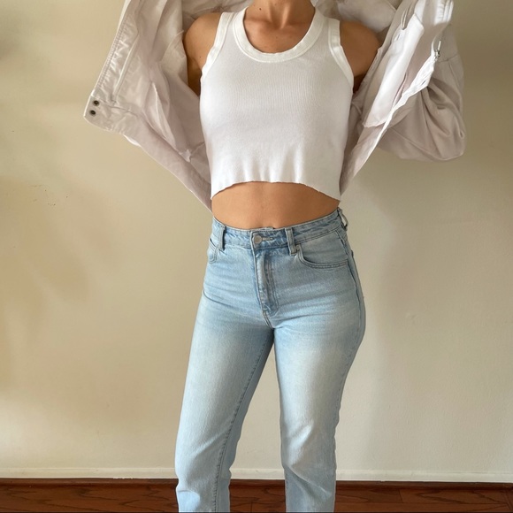 White Vintage Bomber Jacket - Picture 2 of 6